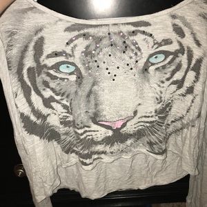 Tiger crop top